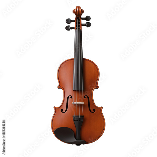 violin isolated on white