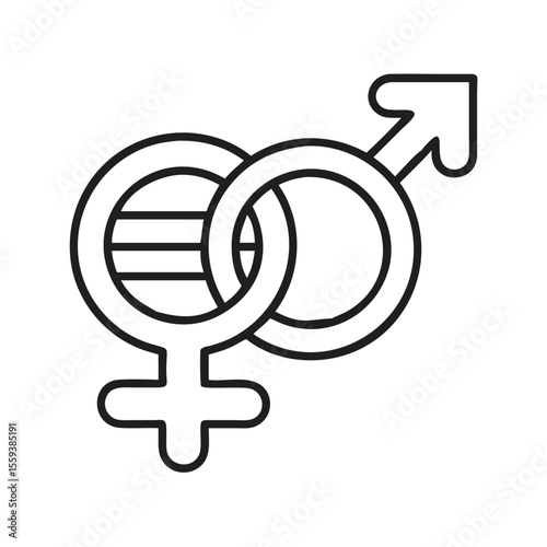 Promoting Gender Equality With Equal Sign Icon in Vector Design Format