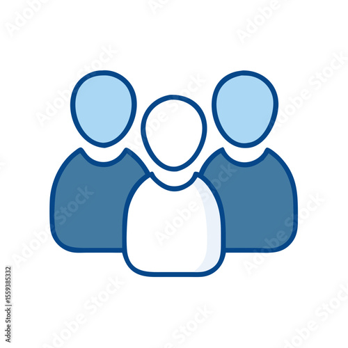 Diverse Group of People Icons Representing Different Ethnicities and Backgrounds