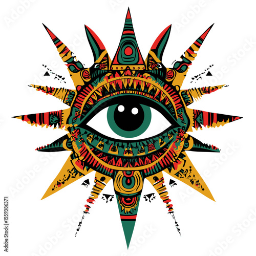 The colorful Aztec symbol of Ollin is used to illustrate movement and energy