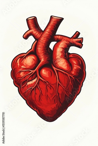 Anatomical Heart Illustration