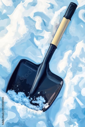 Shovel on Snow
