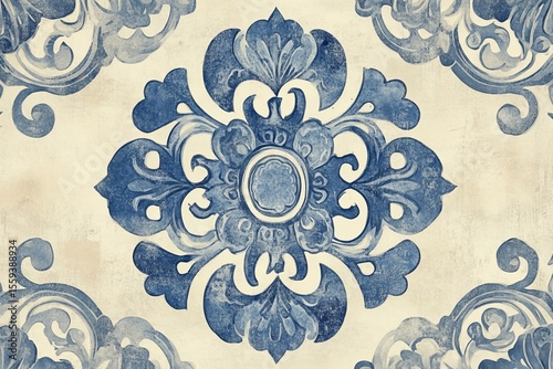 A modern design featuring a mix of ethnic patterns, including bandana print, tile patterns, and Aztec style, with floral vintage and Bohemian Indian motif elements, is suitable for application on