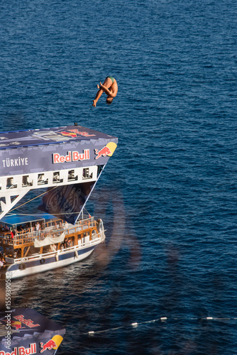 Принти на полотні Antalya Red Bull Cliff Diving World Series sunset. 24.08.2024