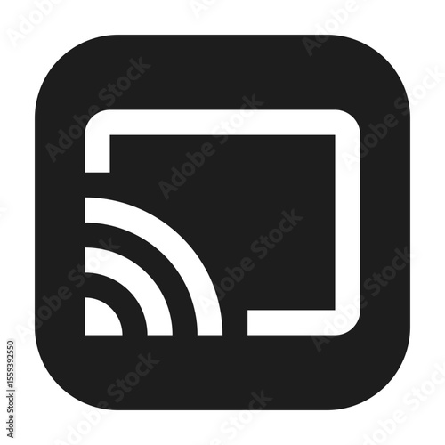 Cast icon representing cast functionality or feature.