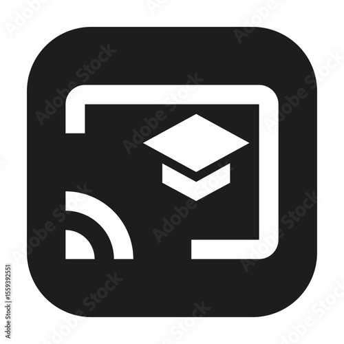Cast for education icon representing cast for education functionality or feature.