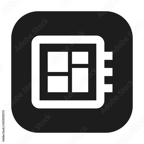 Developer board icon representing developer board functionality or feature.