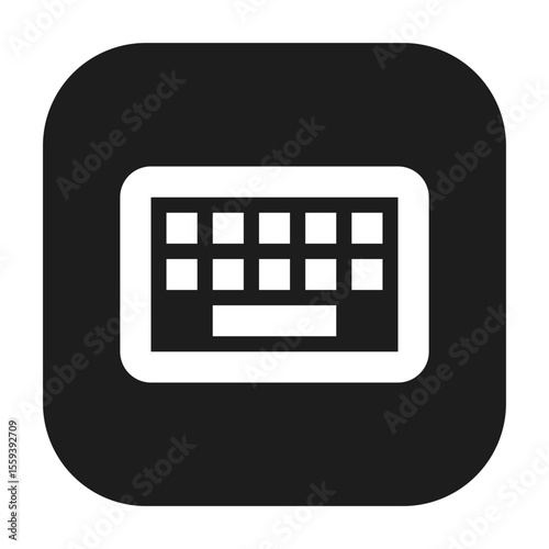 Keyboard icon representing keyboard functionality or feature.