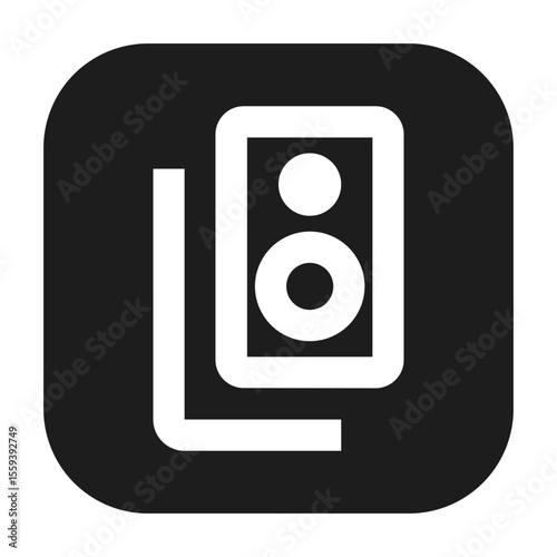 Speaker group icon representing speaker group functionality or feature.