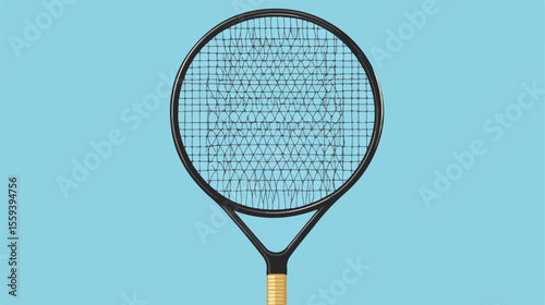 Effective Fly Swatter for Mosquito Control - Flat Vector Illustration