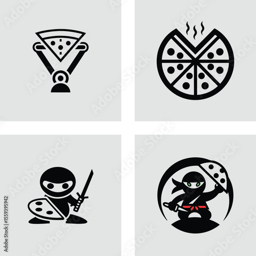 Ninja Pizza Logo Designs  Creative & Unique Concepts for Your Brand