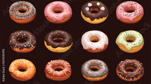 Minimalist Food Icon Flat Vector Illustration