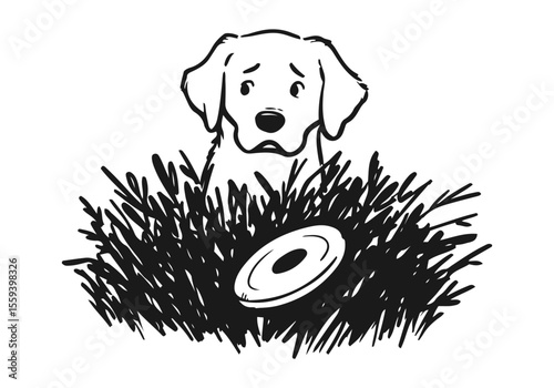 Playing Frisbee hand drawn sketch vector illustration