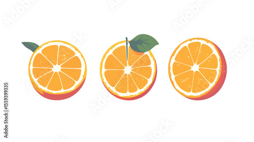Colorful Fruit Icon Set Vector Illustration