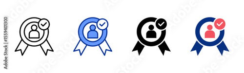 Qualifications icon sheet multiple style collection