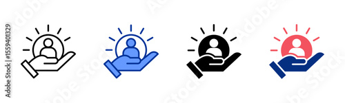 Retention icon sheet multiple style collection