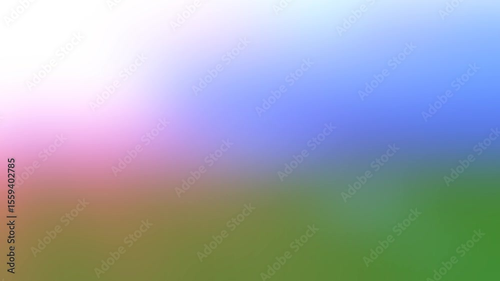 A green background with white border and spotlights light pink flowers leaves blur effect blue red blurs green screen animated chromakey background colorful illustration design style