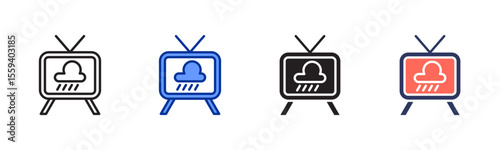Weather Forecast icon sheet multiple style collection