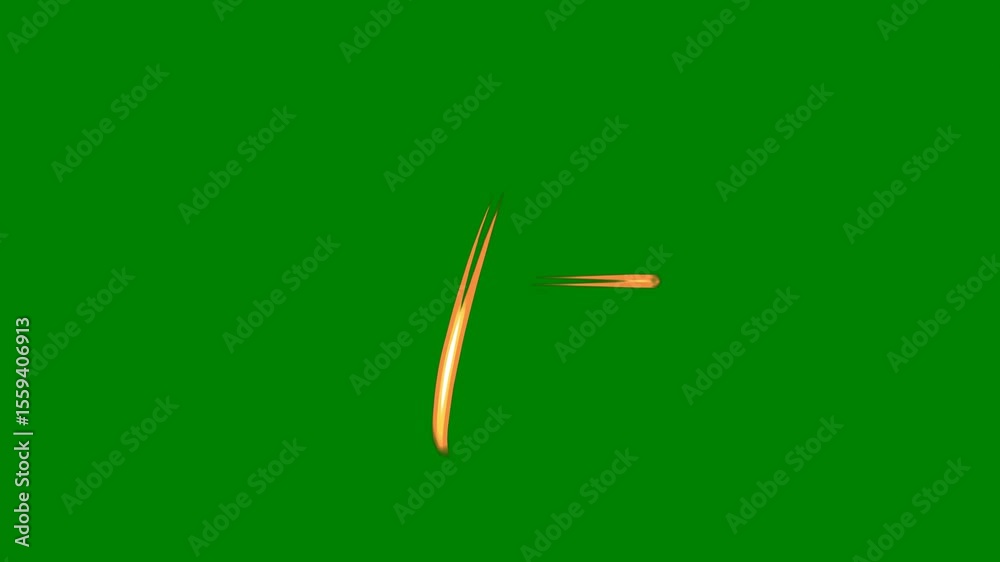 A green background with yellow circle on it and screen small hole in the middle lightning gold line white border ring an image of bird flying sky green screen animated chromakey background