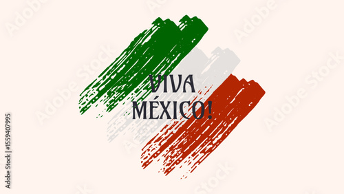 Mexican Independence Day Viva Mexico Fiesta 16th. Design template Poster card banner background. Vector illustration