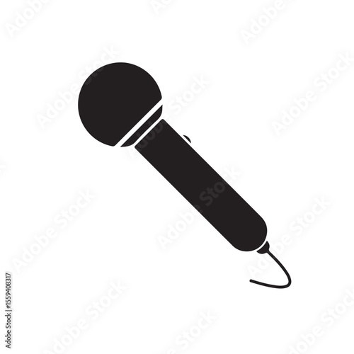 microphone on a white background
