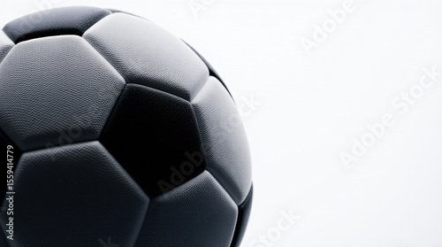 soccer ball closeup on white background