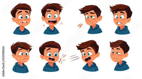 Emotions Control Design Vector Illustration