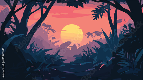 Modern Film Illustration Vector Artwork Centrally Positioned for Design Projects