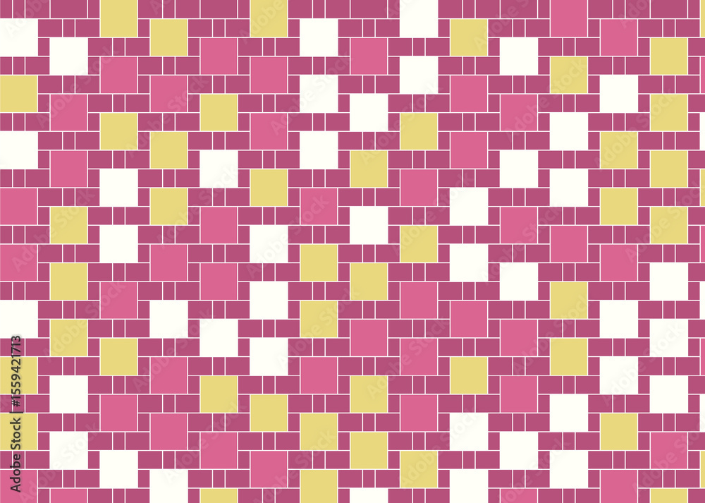 Fototapeta premium 幾何学的なタイル模様 背景