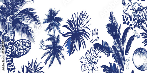 Tropical Floral Pattern