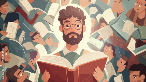 Education, Learning Profile, and Books Animation