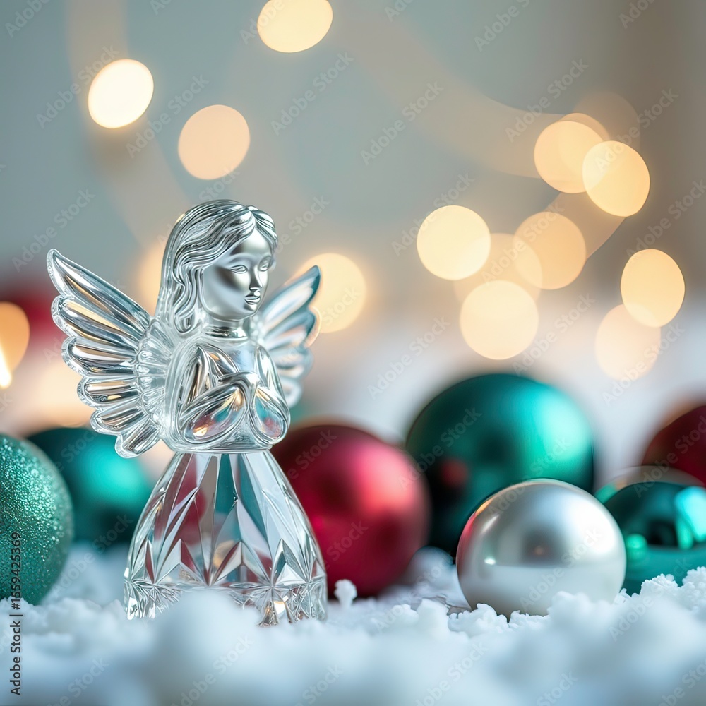 Obraz premium christmas decoration on white