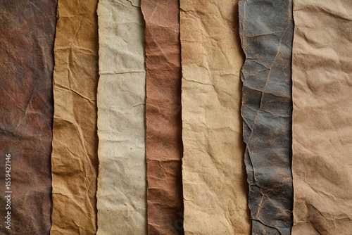 Textured Antique Paper Sheets in Different Colors