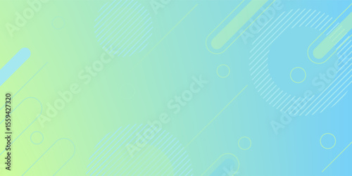 Banner background.green and blue gradient geometric shape eps 10