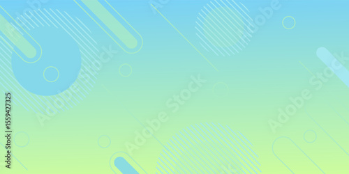 Banner background.green and blue gradient geometric shape eps 10