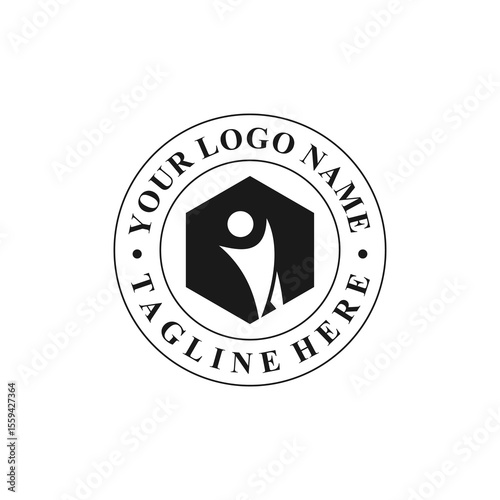 generic people logo design,generic people logo,vector,silhouette,icon,symbol,abstract,circle,family	
