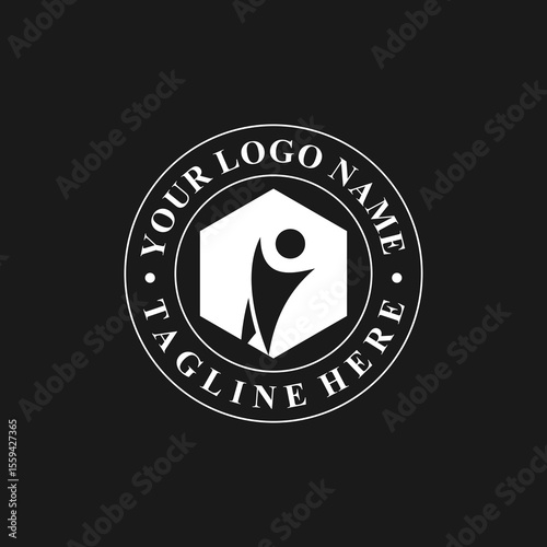 generic people logo design,generic people logo,vector,silhouette,icon,symbol,abstract,circle,family	