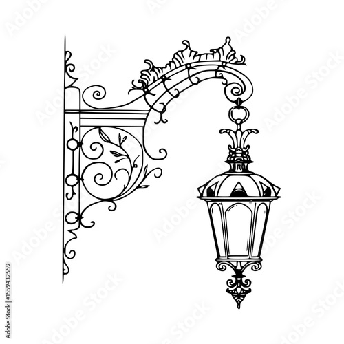 classic wrought iron lantern design