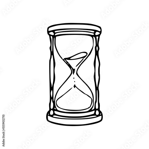 countdown hourglass illustration - deadline symbol