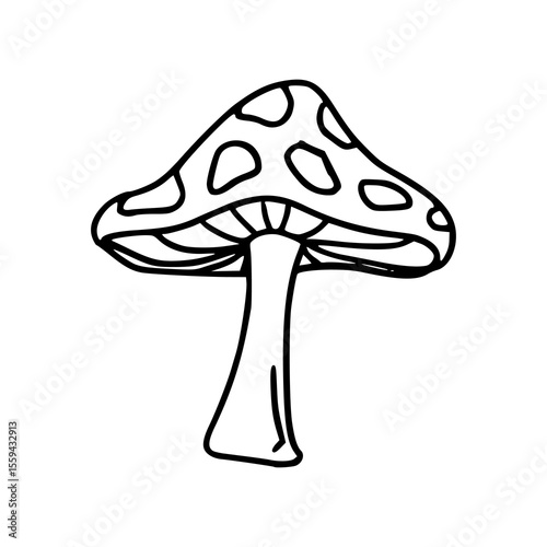 doodle drawing of mushroom