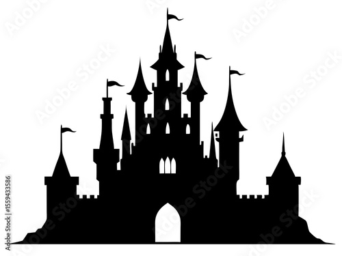 silhouette of the castle