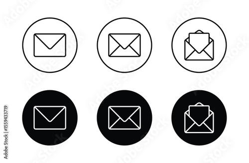Email envelope icon vector. Message Icon symbol	