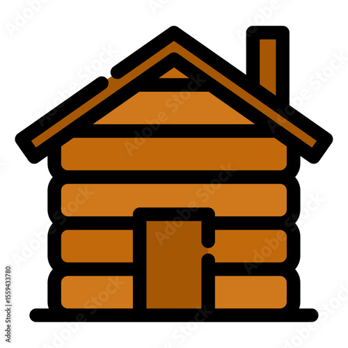 cabin house icon
