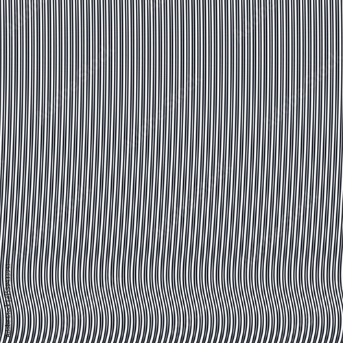 Vertical striped art with little curvy direction