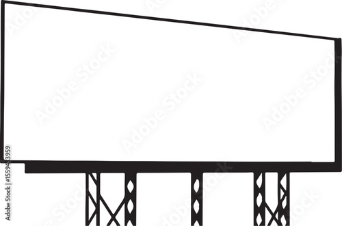 blank billboard isolated