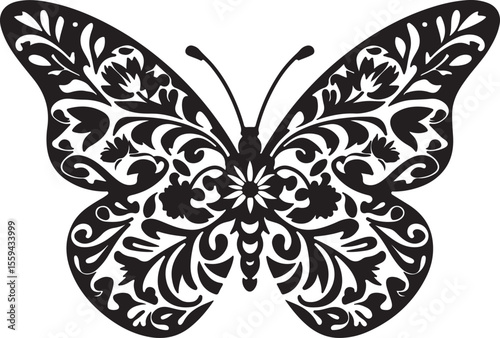butterfly tattoo vector