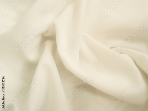 Wavy fabric texture. Wrinkled cloth background