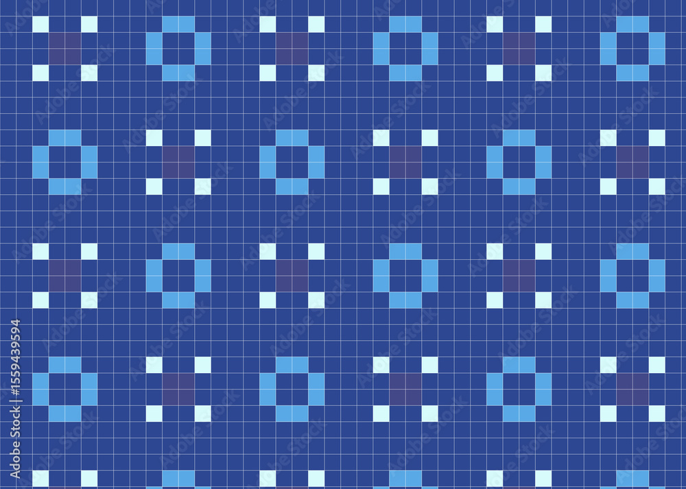 Fototapeta premium 和をイメージしたドット柄 タイル 背景