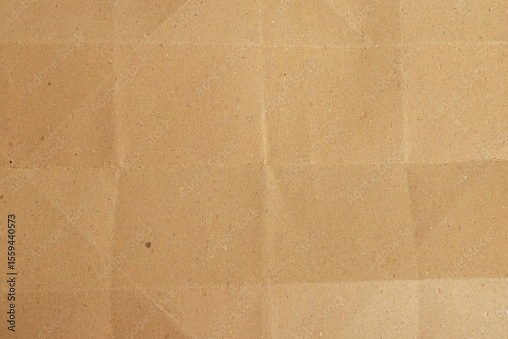 Fototapeta premium Folded Brown Kraft Paper Texture