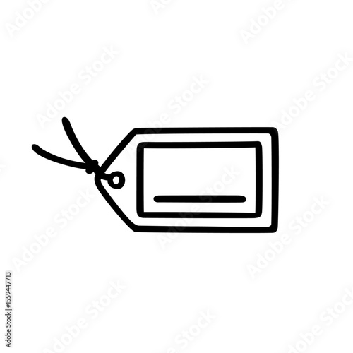 シンプルな旅行タグのイラスト素材